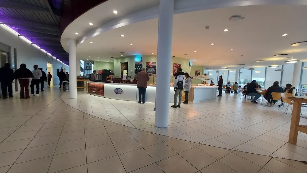 Costa Coffee and Café Go seating area inside the CEME Campus