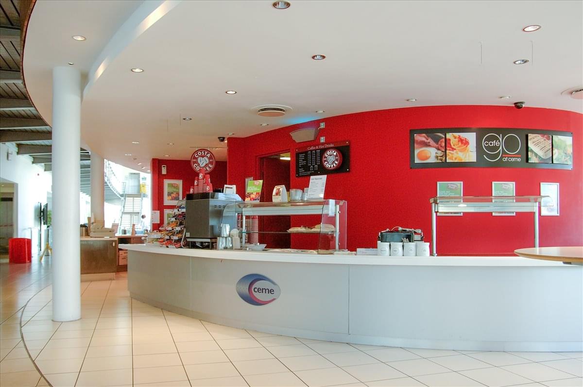 Costa Coffee servery inside the CEME Campus